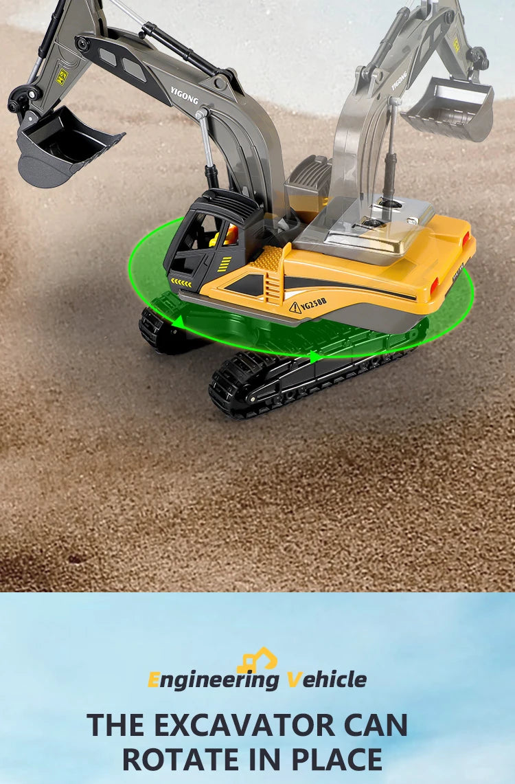 Remote Control Bulldozer Toy Truck