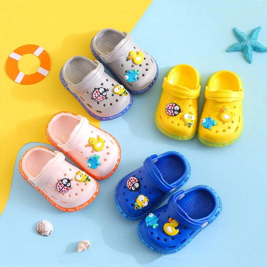 Baby Summer Sandals Fun and Comfort with Animals Cartoon Crocs!