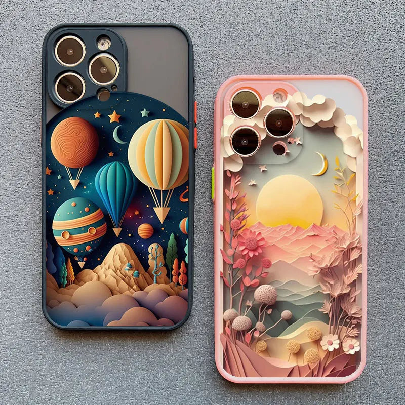 3D Printing Landscape Phone case For iPhone